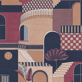 Medina Wallpaper - Fuchsia - by Albany. Click for more details and a description.