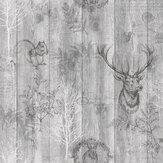Papier peint Stag Wood Panel - Gris - Albany. Cliquez pour en savoir plus et lire la description.