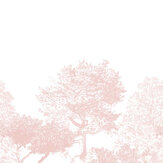 Classic Hua Trees Mural - Pink - by Sian Zeng. Click for more details and a description.