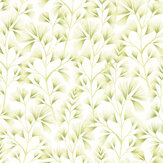 Arabella  Wallpaper - Green Cream - by Ohpopsi. Click for more details and a description.