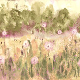 Meadow Mural - Heather & Olive - by Ohpopsi
