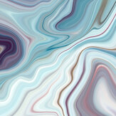 Marbled Ink Large Mural - Soft Teal - by Origin Murals. Click for more details and a description.