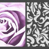 Frise Floral Tile Border - Noir - Albany. Cliquez pour en savoir plus et lire la description.
