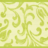 Frise Swirling Leaf Border - Vert - Albany. Cliquez pour en savoir plus et lire la description.