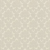 Faux silk damask Wallpaper - Champagne - by Albany. Click for more details and a description.