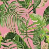 Palmera Wallpaper - Fuchsia - by Ohpopsi. Click for more details and a description.