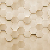Metal Hexagons Large Mural - Gold - by Origin Murals. Click for more details and a description.
