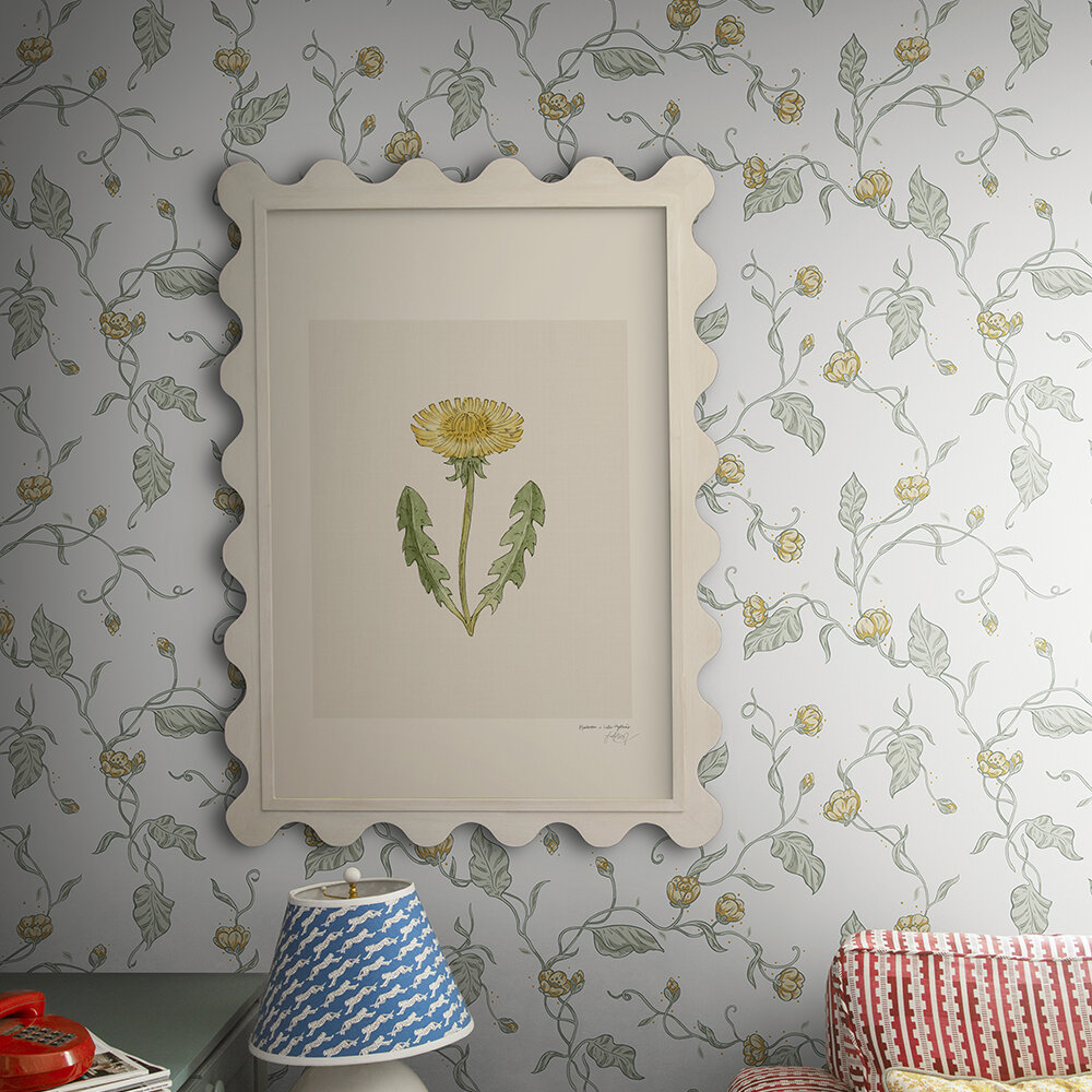 Elmire Wallpaper - Spring Green - by Sandberg
