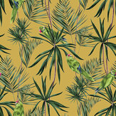 Paradise Wallpaper - Mustard - by Ohpopsi. Click for more details and a description.