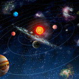 Solar System Large Mural - Multi - by Origin Murals. Click for more details and a description.