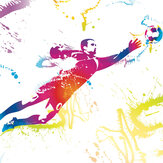 Football Goalkeeper Large  Mural - Multi - by Origin Murals. Click for more details and a description.