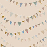 Garland Wallpaper - Beige - by Hohenberger. Click for more details and a description.