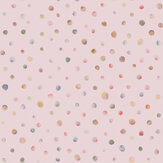 Watercolor Dots Wallpaper - Rose - by Hohenberger. Click for more details and a description.