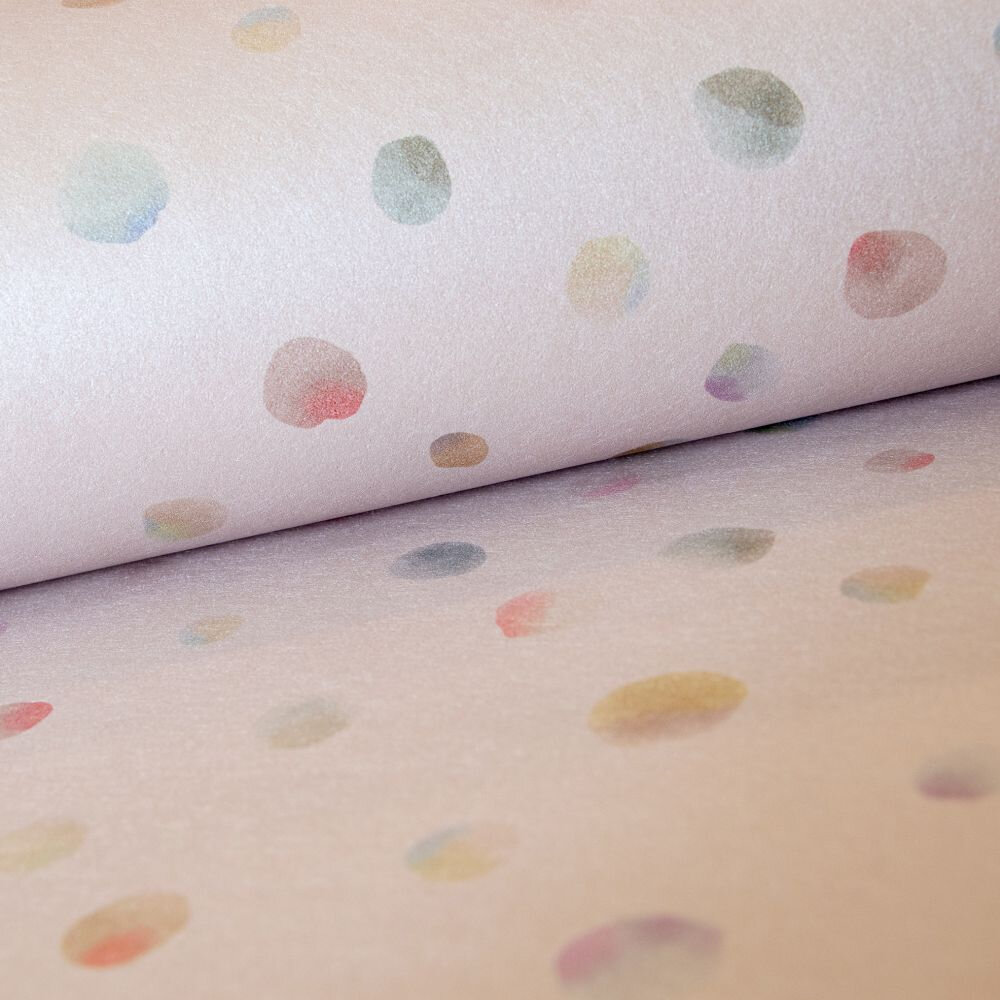 Watercolor Dots Wallpaper - Rose - by Hohenberger