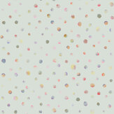 Watercolor Dots Wallpaper - Sage - by Hohenberger. Click for more details and a description.