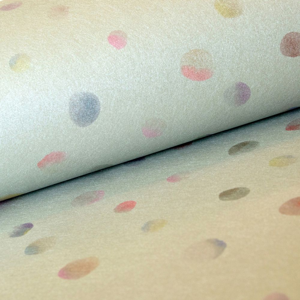 Watercolor Dots Wallpaper - Sage - by Hohenberger