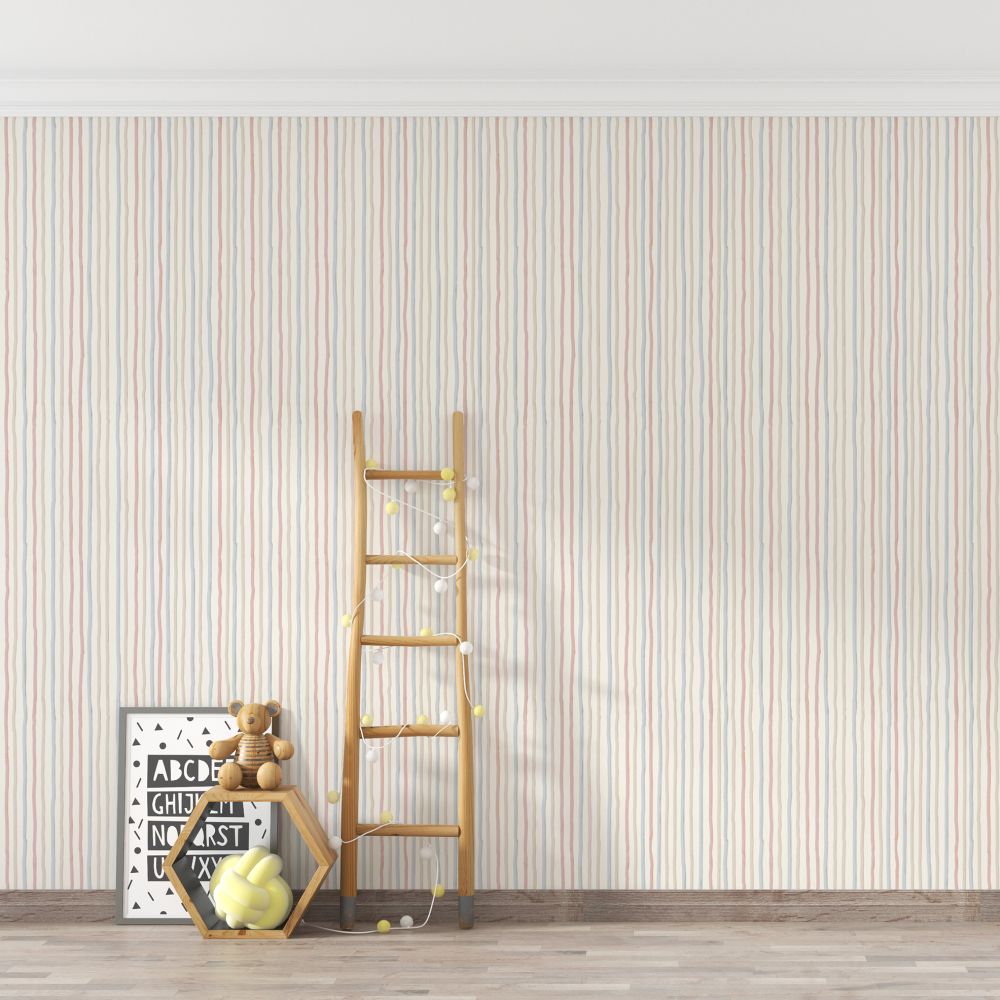 Stripes Wallpaper - Pearl - by Hohenberger
