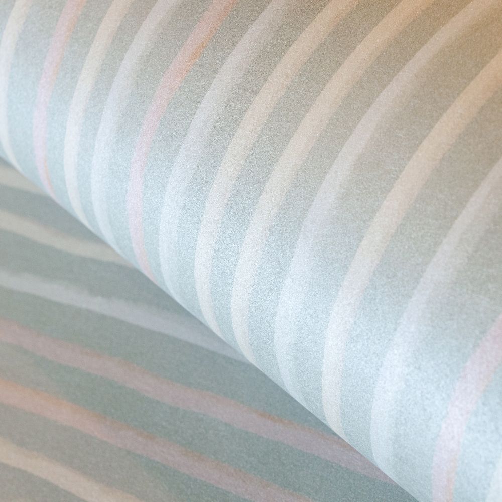 Stripes by Hohenberger - Sage - Wallpaper : Wallpaper Direct