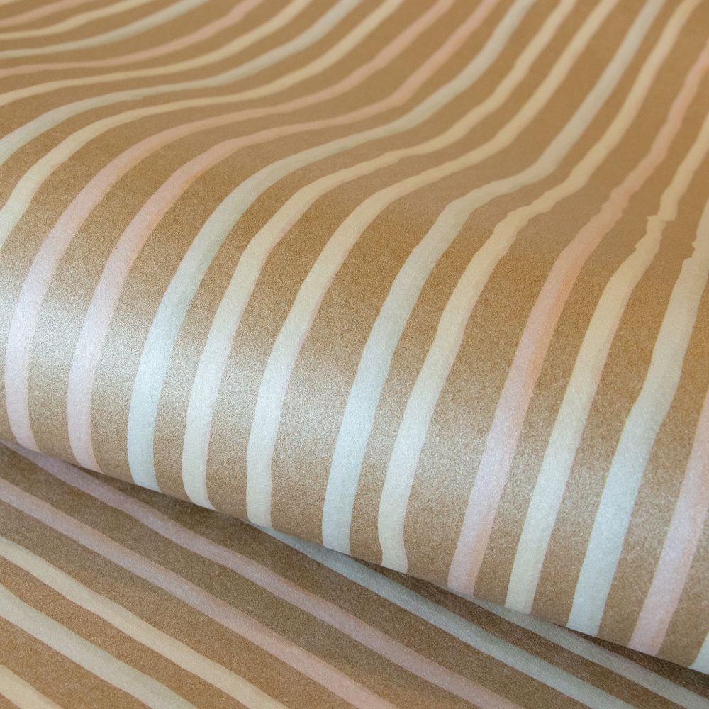 Stripes Wallpaper - Bronze - by Hohenberger
