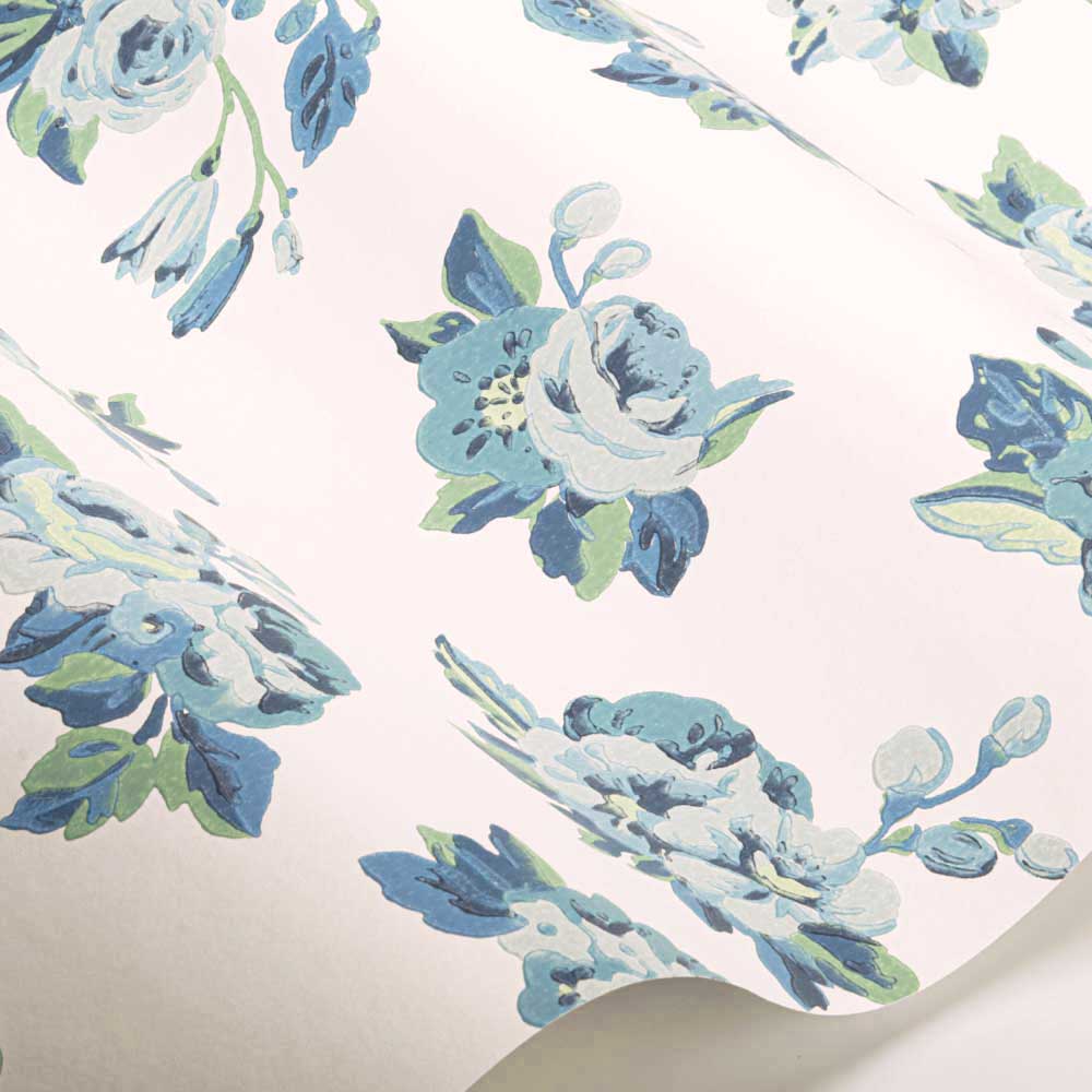 Craven Street Flower Wallpaper - Delft - by Designers Guild
