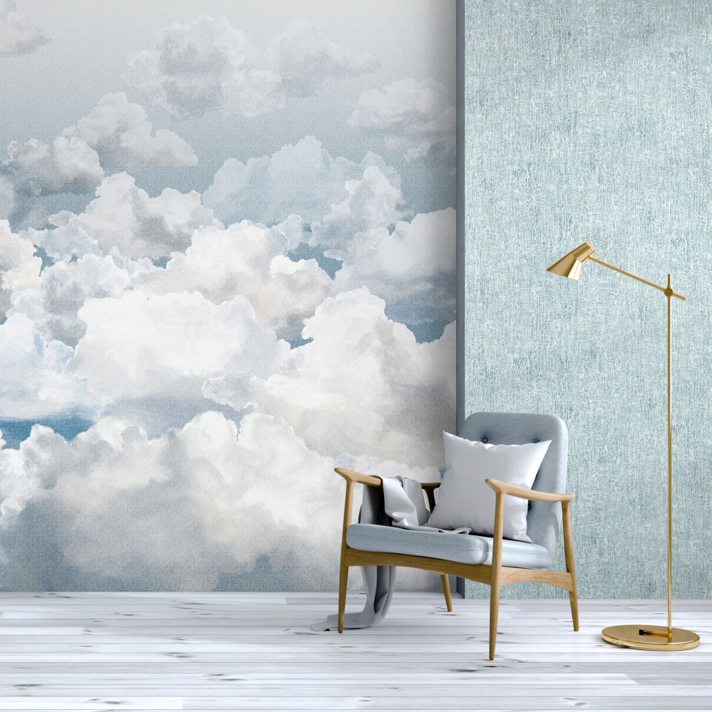 Clouds Mural - Sky Blue - by Hohenberger