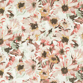 Helianthus  Fabric - Moonstone/ Succulent/ Bleached Coral - by Harlequin. Click for more details and a description.