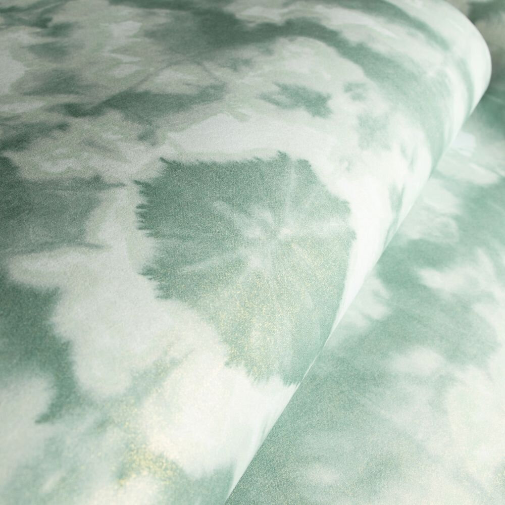 Batik Wallpaper - Aqua - by Hohenberger