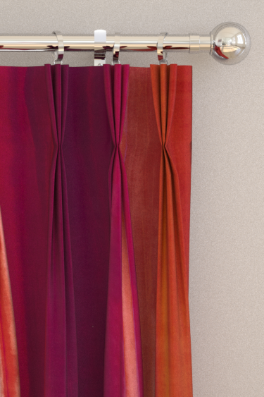 Rewilded  Curtains - Fig/ Pomegranate/ Tangerine - by Harlequin. Click for more details and a description.