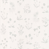 Herbier Wallpaper - Bleu Grise - by Casadeco. Click for more details and a description.