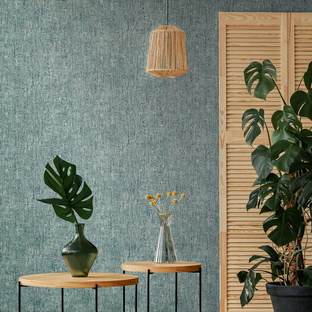 Base Wallpaper - Perylene Green - by Hohenberger