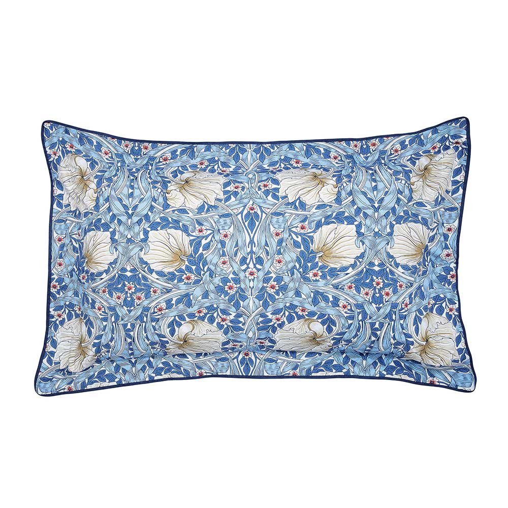 Pimpernel Oxford Pillowcase  - Blue Woad - by Morris