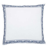 Acanthus / Pimpernel Square Pillowcase  - Blue Woad - by Morris. Click for more details and a description.