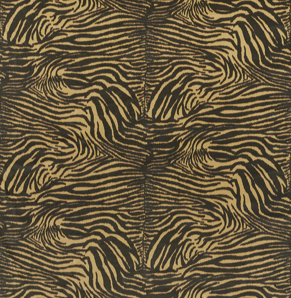 Equidae  Fabric - Black Earth/ Brass - by Harlequin