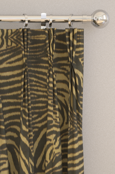 Equidae  Curtains - Black Earth/ Brass - by Harlequin. Click for more details and a description.