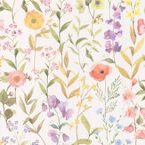 Fleurs des Champs Wallpaper - Bouquet - by Casadeco. Click for more details and a description.