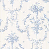 Corne D'adondance Wallpaper - Bleu Faience - by Casadeco. Click for more details and a description.