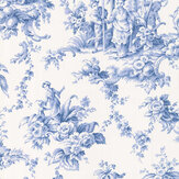 Palais De Chine Wallpaper - Bleu Faience - by Casadeco. Click for more details and a description.