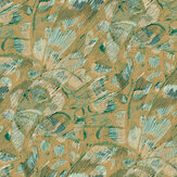 Lamina Wallpaper - Gold/Wilderness - by Harlequin. Click for more details and a description.
