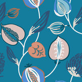 Tembok Wallpaper - Innocent/Sky/Kingfisher  - by Harlequin. Click for more details and a description.
