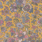 Provence Wallpaper - Multico Fond Jaune - by Casadeco. Click for more details and a description.