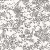 Jardin Des Plantes Wallpaper - Noir Fusain - by Casadeco. Click for more details and a description.
