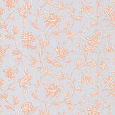 Rosa Wallpaper - Rose Peche - by Casadeco. Click for more details and a description.