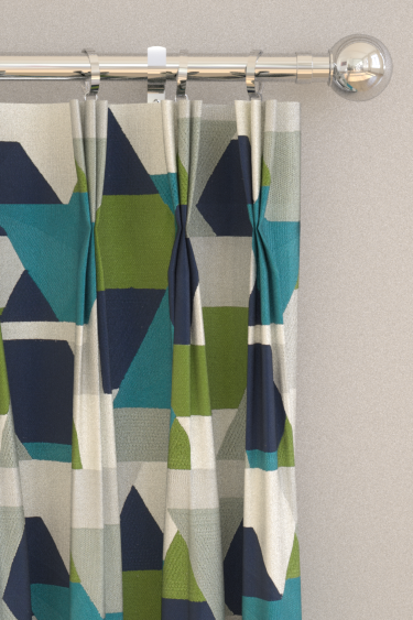 Popova Curtains - Amazonia/ Sea Glass/ Forest/ Japanese Ink - by Harlequin. Click for more details and a description.