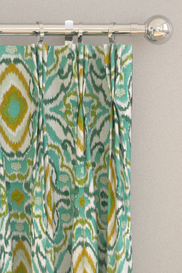 Ixora  Curtains - Emerald/ Palm/ Chartreuse - by Harlequin. Click for more details and a description.