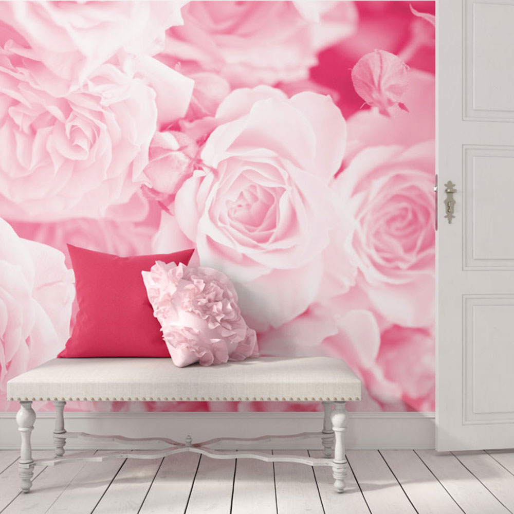 Petals Mural - Rose Pink - by Origin Murals