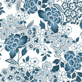 Irina Wallpaper - Royal Blue - by A Street Prints. Click for more details and a description.