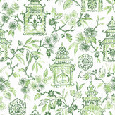 Helaine Wallpaper - Green - by A Street Prints. Click for more details and a description.