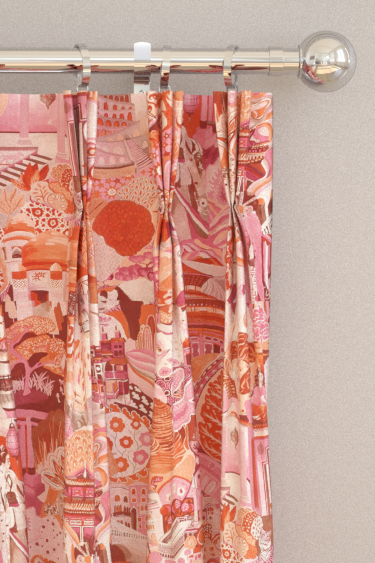 Journey of Discovery Curtains - Paprika/ Fuschia/ Fig Blossom - by Harlequin. Click for more details and a description.