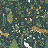 Menagerie Wallpaper - Green - by Rifle Paper Co.. Click for more details and a description.
