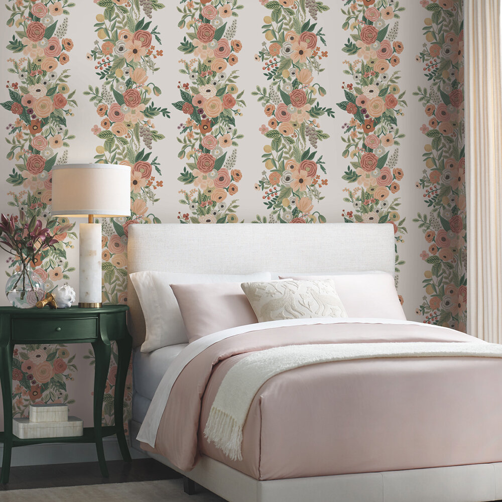 Garden Party Wallpaper - Burgundy Multi - by Rifle Paper Co.